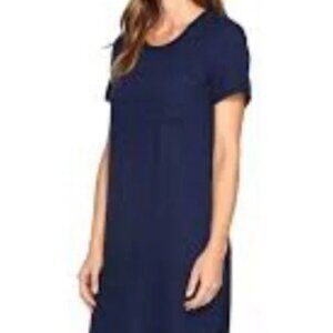 Mix by 41Hawthorne Navy Alison Knit T-shirt Dress